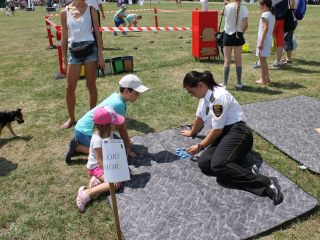 Uczestnicy pikniku rodzinnego Ekoodpowiedzialnie 2019