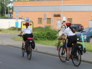 Strażnicy miejscy na dwukołowcach patrolują Katowice